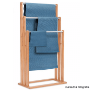 Stojan na uteráky, biela/čierna, KOMO NEW