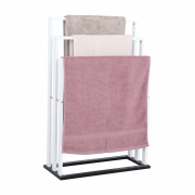 Stojan na uteráky, biela/čierna, KOMO NEW