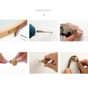 Zrkadlo, prírodný bambus, LEMI 3