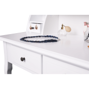 Toalený stolík/toaletka, biela, RODES NEW