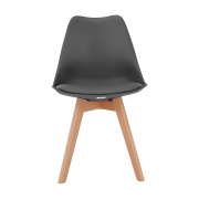 Stolička, sivá/buk, BALI 2 NEW