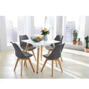 Stolička, sivá/buk, BALI 2 NEW