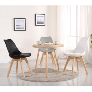 Stolička, sivá/buk, BALI 2 NEW