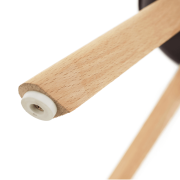 Stolička, tmavohnedá/buk, BALI 2 NEW