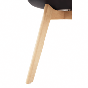 Stolička, tmavohnedá/buk, BALI 2 NEW