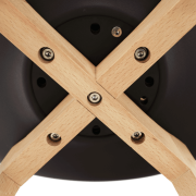 Stolička, tmavohnedá/buk, BALI 2 NEW