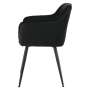 Dizajnové kreslo, čierna, TOPAZ