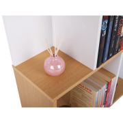 Regál, borovica/biela, ERDEM NEW TYP 3