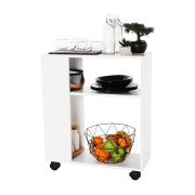 Príručný stolík, biela, ZOELA NEW