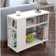 Príručný stolík, biela, ZOELA NEW