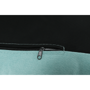 Kreslo s podnožou, mentolová/prírodná, ZANDER