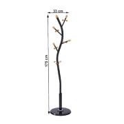 Vešiak, čierna, SADIK NEW