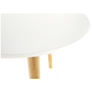 Príručný stolík, biela/prírodná, PAMINO