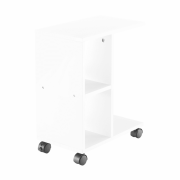 Príručný stolík, biela, ABBAS NEW