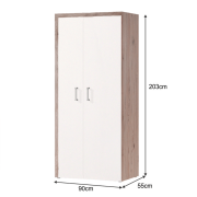 Vešiaková skriňa, san marino/cream, CHERIS 1