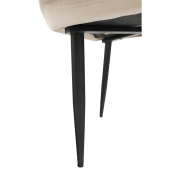 Kreslo, látka béžová/čierne nohy, ODOVEL