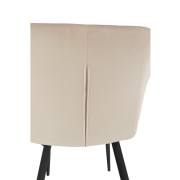 Kreslo, látka béžová/čierne nohy, ODOVEL