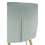 Kreslo, látka mentolová/buk, ODOVEL