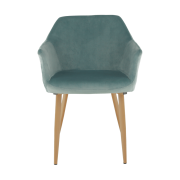 Kreslo, látka mentolová/buk, ODOVEL