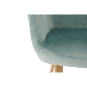 Kreslo, látka mentolová/buk, ODOVEL