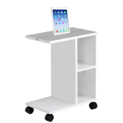 Príručný stolík, biela, NIDEN