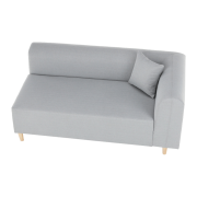 Pohovka, sivá, pravá, BROKEN