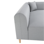 Pohovka, sivá, pravá, BROKEN