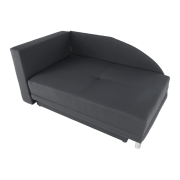 Rozkladacia pohovka, sivočierna látka, ľavá, LAUREL