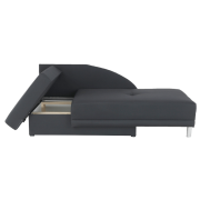 Rozkladacia pohovka, sivočierna látka, ľavá, LAUREL