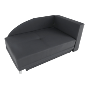 Rozkladacia pohovka, sivočierna látka, pravá, LAUREL