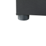 Rozkladacia pohovka, sivočierna látka, pravá, LAUREL
