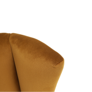 Kreslo-ušiak, medená/čierna, RODEZA