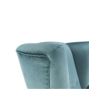 Kreslo-ušiak, mentolová/buk, RODEZA