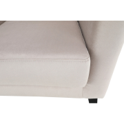 Kreslo-ušiak, krémová/čierna, RODEZA