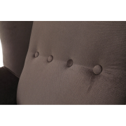 Kreslo-ušiak, taupe-sivohnedá/buk, RODEZA