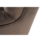 Kreslo-ušiak, taupe-sivohnedá/buk, RODEZA
