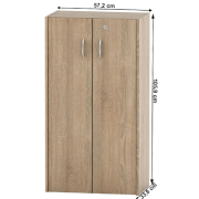 Policová skrinka so zámkom, dub sonoma, TEMPO ASISTENT NEW 034