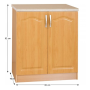 Kuchynská skrinka, jelša, LORA MDF NEW KLASIK S60