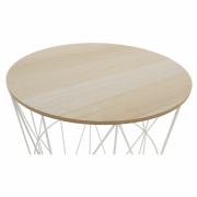 Príručný stolík, prírodná/biela, NANCER TYP 3