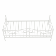 Kovová posteľ, biela, 90x200, DAINA