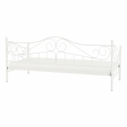 Kovová posteľ, biela, 90x200, DAINA