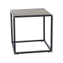Príručný stolík, dub/čierna, JAKIM NEW TYP 1