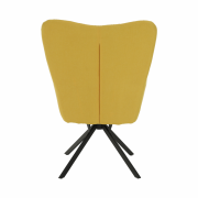 Dizajnové otočné kreslo, žltá/čierna, KOMODO