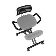 Ergonomická kľakačka, sivohnedá Taupe/čierna, RUFUS