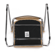 Zasadacia stolička, hnedá ekokoža, DERYA