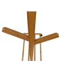 Pojazdný vešiak, bambus, šírka 60cm, VIKIR TYP 1