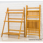 Skladací regál, bambus, NEPEL TYP 2 + darček
