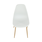 Stolička, biela/prírodná, SINTIA