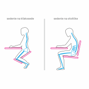 Ergonomická kľakačka, svetlosivá/čierna, KILIAN