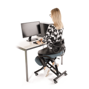 Ergonomická kľakačka, sivá/čierna, RUFUS